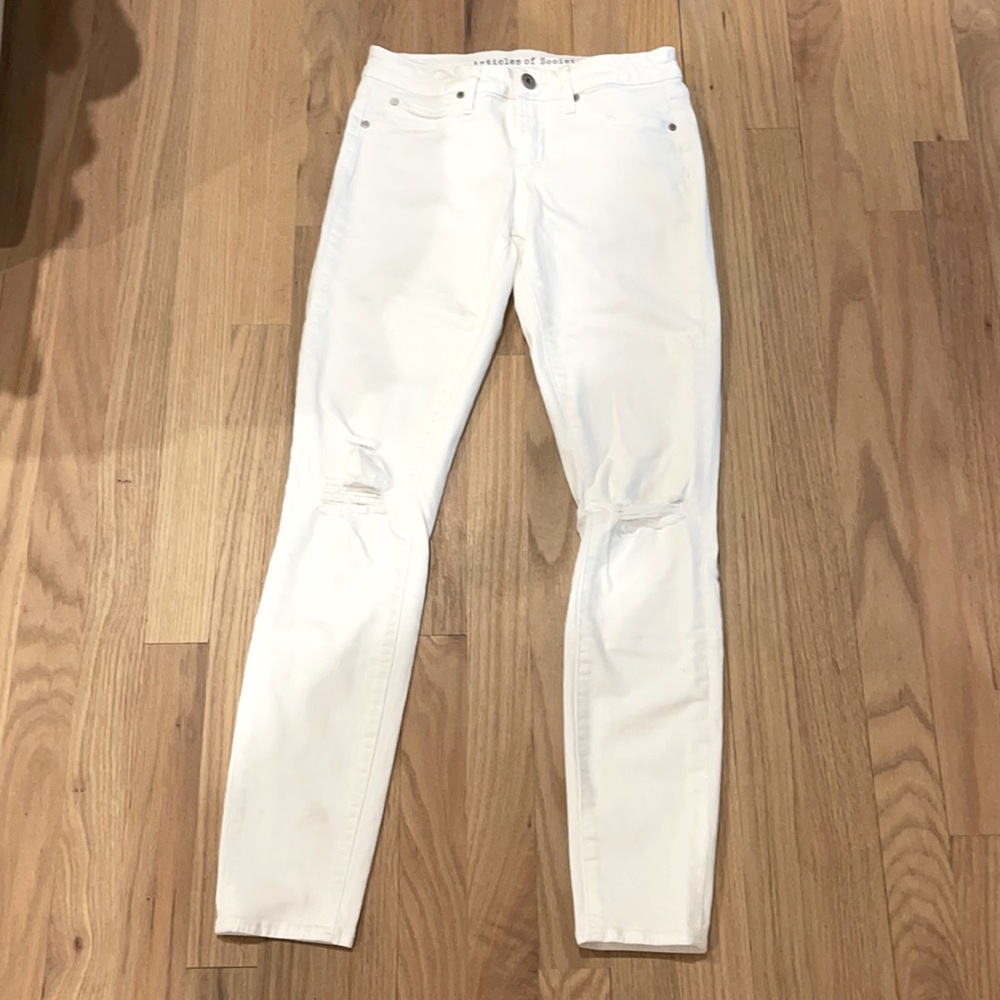 Articles of Society White skinny Jean